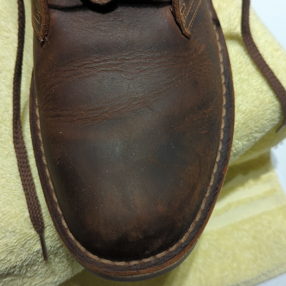Classic Clark\'s Brown Leather Men\'s Boots.. Very Nice!! Bought New ..12M main image 7